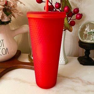 LE Starbucks Matte Red Studded Valentine’s Tumbler